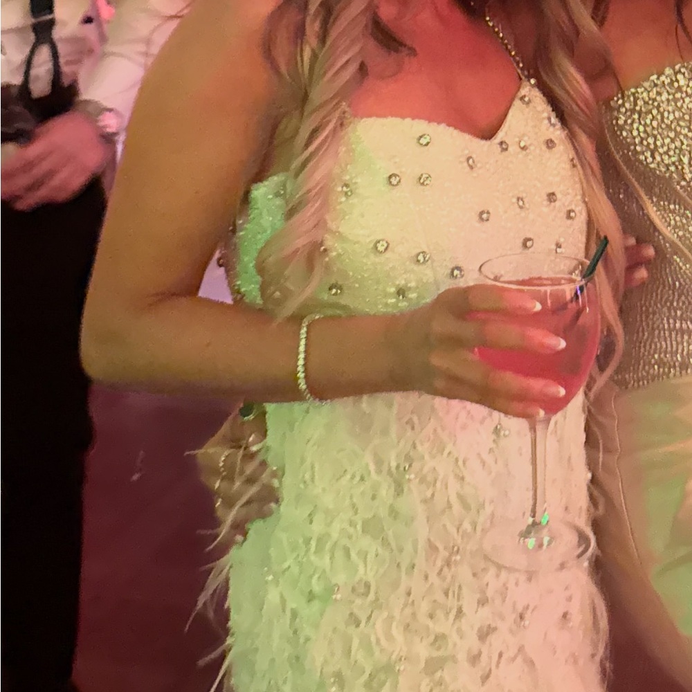 Loveshackfancy White Spaghetti Strap Mini Dress - image 3